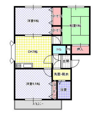 大阪府寝屋川市打上元町 寝屋川公園駅 3DK マンション 賃貸物件詳細