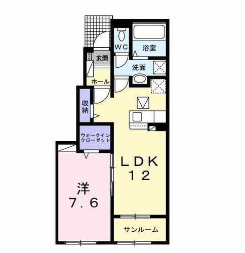 アリビオＡ 1階 1LDK 賃貸物件詳細