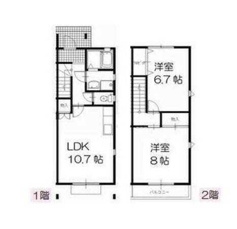 クオーレＣ棟 2LDK 賃貸物件詳細