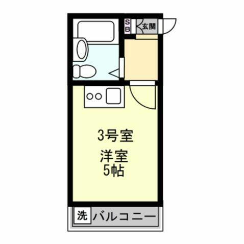 神奈川県横浜市神奈川区白幡向町 白楽駅 ワンルーム アパート 賃貸物件詳細