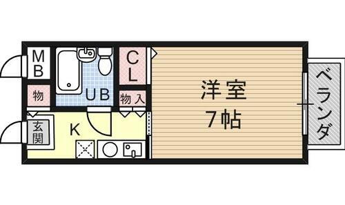 兵庫県神戸市兵庫区塚本通６丁目 兵庫駅 1K マンション 賃貸物件詳細