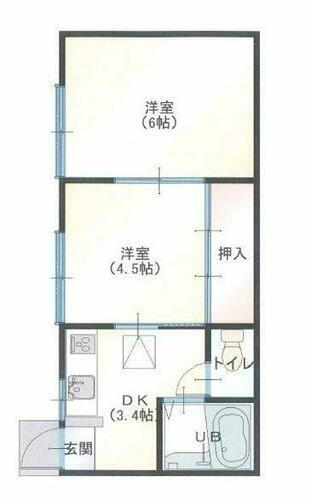 杉本荘 1階 2DK 賃貸物件詳細