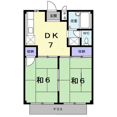 三重県桑名市大字東野 桑名駅 2DK アパート 賃貸物件詳細