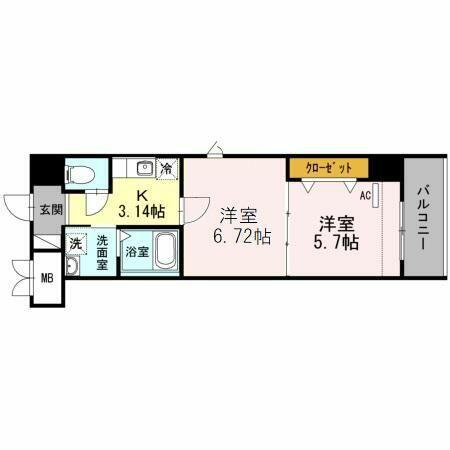 静岡県静岡市葵区金座町 静岡駅 2K マンション 賃貸物件詳細