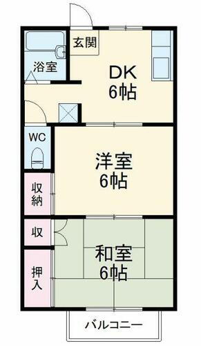 埼玉県新座市畑中３丁目 朝霞駅 2K アパート 賃貸物件詳細