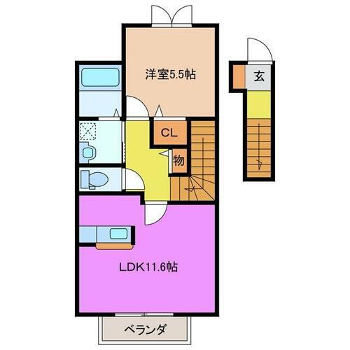 三重県津市末広町 津駅 1LDK アパート 賃貸物件詳細