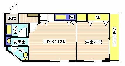 エザンス１ 2階 1LDK 賃貸物件詳細