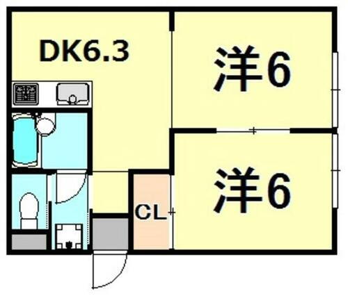 兵庫県西宮市中島町 甲子園口駅 2DK マンション 賃貸物件詳細