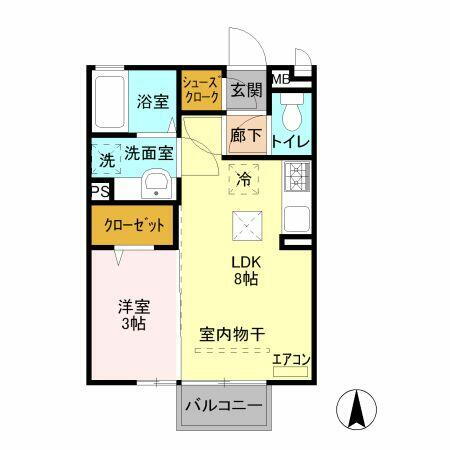 群馬県伊勢崎市韮塚町 新伊勢崎駅 1LDK アパート 賃貸物件詳細