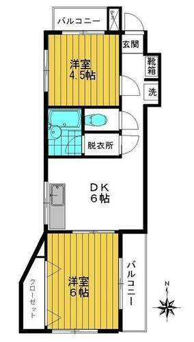 東京都大田区萩中３丁目 大鳥居駅 2DK マンション 賃貸物件詳細
