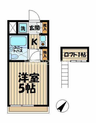 神奈川県鎌倉市小袋谷２丁目 大船駅 1K アパート 賃貸物件詳細