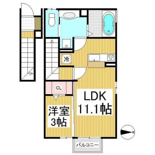 長野県長野市上松２丁目 善光寺下駅 1LDK アパート 賃貸物件詳細