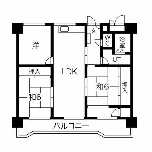 戸塚マンションＦ棟 5階 3LDK 賃貸物件詳細