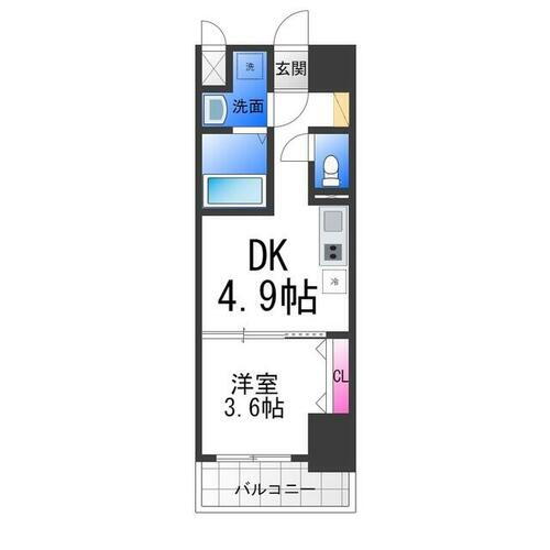 ＡＲＣＡ鳳 5階 1DK 賃貸物件詳細