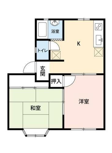 福島県福島市笹谷字谷地中 笹谷駅 2DK アパート 賃貸物件詳細