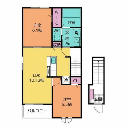 神奈川県横浜市緑区西八朔町 中山駅 2LDK アパート 賃貸物件詳細