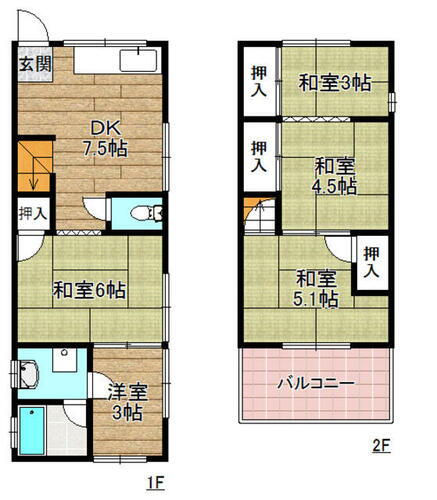 淀の原町貸家 5DK 賃貸物件詳細