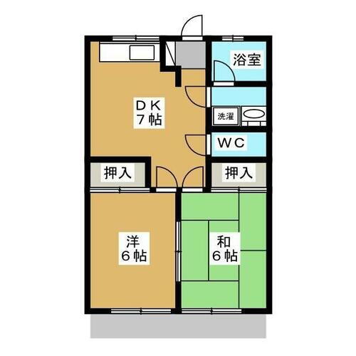 千葉県千葉市稲毛区小中台町 稲毛駅 2DK アパート 賃貸物件詳細