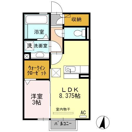 シェノアⅡ 1階 1LDK 賃貸物件詳細