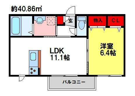 佐賀県鳥栖市今泉町 鳥栖駅 1LDK アパート 賃貸物件詳細