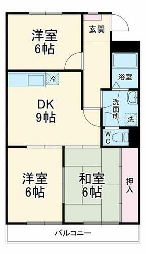 愛知県豊田市平芝町７丁目 梅坪駅 3DK マンション 賃貸物件詳細