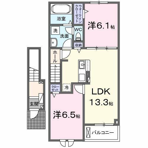 アクアプラ女島　Ⅱ 2階 2LDK 賃貸物件詳細