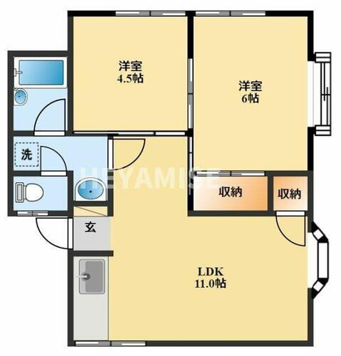 長崎県西彼杵郡時津町元村郷 道ノ尾駅 2LDK アパート 賃貸物件詳細