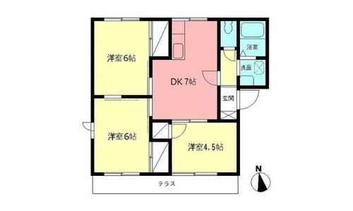 サニーコートＣ 1階 3DK 賃貸物件詳細