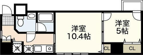 広島県広島市中区大手町４丁目 市役所前駅 2K マンション 賃貸物件詳細