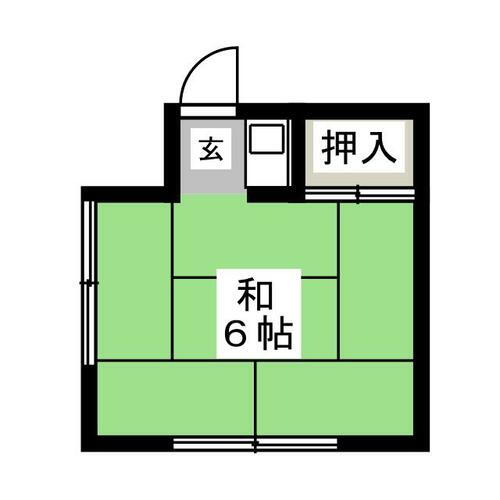 奥野アパート 2階 ワンルーム 賃貸物件詳細