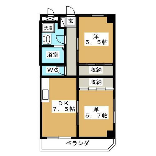 長野県長野市松岡１丁目 長野駅 2DK マンション 賃貸物件詳細