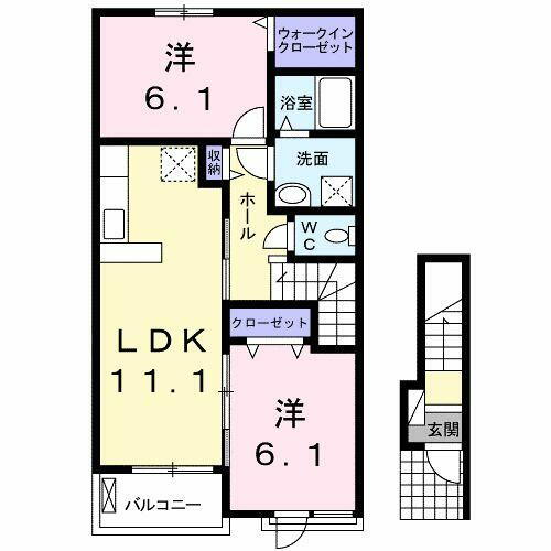 千葉県市川市大野町３丁目 市川大野駅 2LDK アパート 賃貸物件詳細