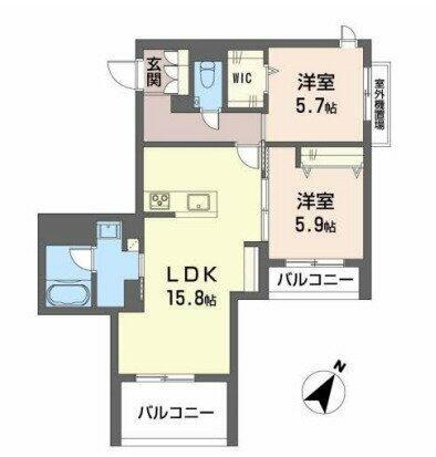 シャーメゾンプレミアム旭が丘 山陽垂水駅 2LDK 賃貸(賃貸マンション・アパート)