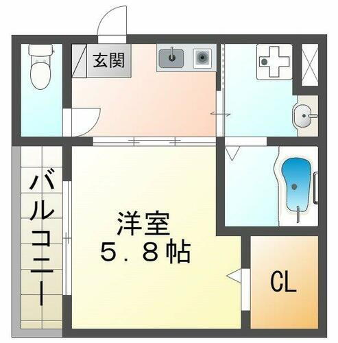 兵庫県明石市林１丁目 明石駅 1K アパート 賃貸物件詳細