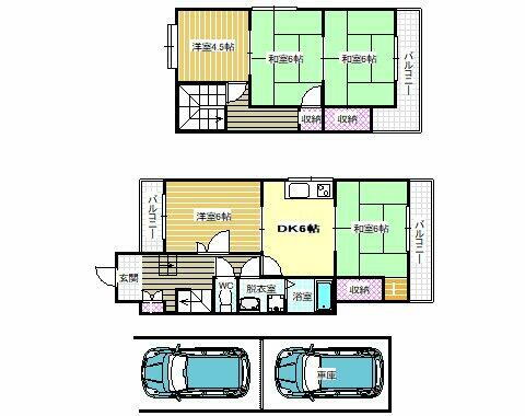 東阪田一戸建て 3階建