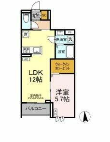 足立区六町２丁目ＰＪⅡ 3階 1LDK 賃貸物件詳細
