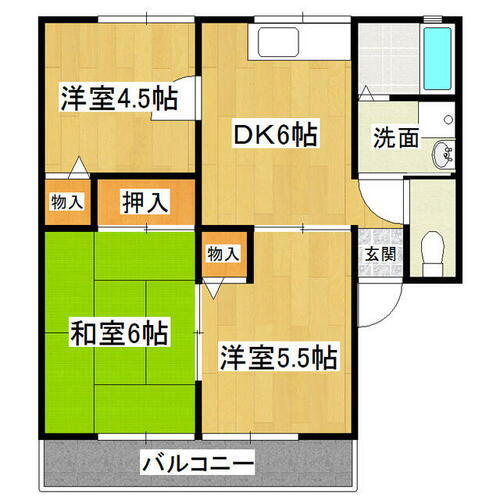 茨城県常総市本豊田 石下駅 3DK アパート 賃貸物件詳細