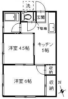 神奈川県横浜市保土ケ谷区峰岡町２丁目 和田町駅 2K アパート 賃貸物件詳細