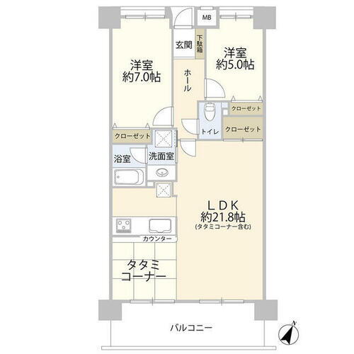 愛知県安城市横山町大山田中 安城駅 2LDK マンション 賃貸物件詳細