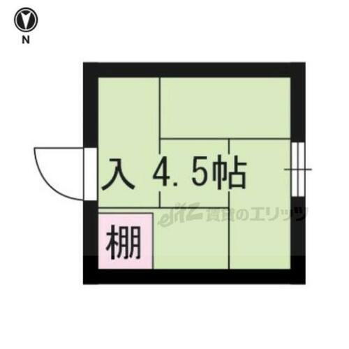 林荘 2階 ワンルーム 賃貸物件詳細