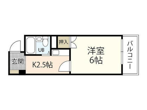 広島県広島市西区南観音町 福島町駅 1K マンション 賃貸物件詳細