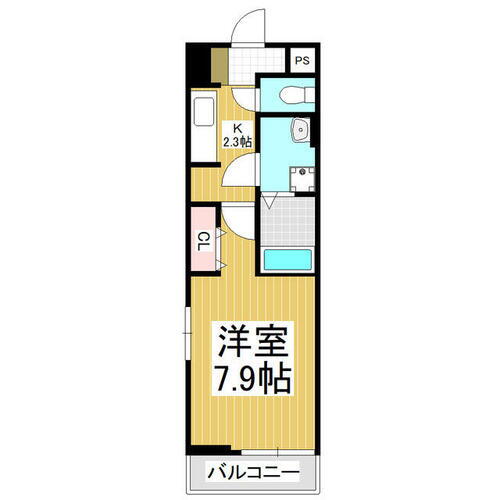 長野県松本市元町１丁目 松本駅 1K アパート 賃貸物件詳細