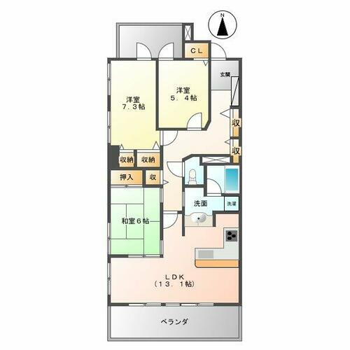 三重県四日市市九の城町 近鉄四日市駅 3LDK マンション 賃貸物件詳細