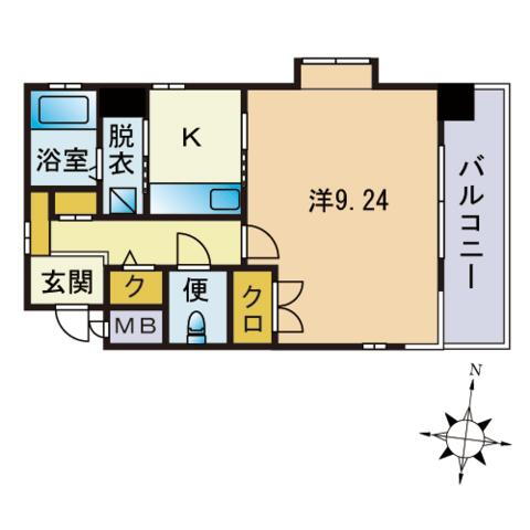 福岡県福岡市中央区梅光園２丁目 六本松駅 1K マンション 賃貸物件詳細