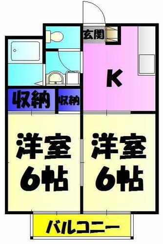 千葉県富里市御料 成田空港駅 2DK アパート 賃貸物件詳細