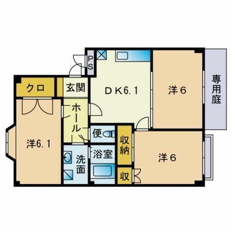 福岡県福岡市早良区有田６丁目 次郎丸駅 3DK アパート 賃貸物件詳細