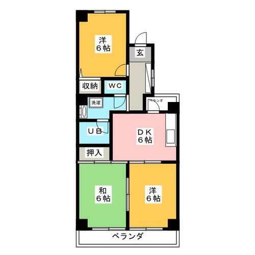 東京都東村山市栄町１丁目 久米川駅 3DK マンション 賃貸物件詳細