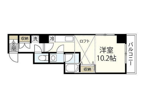 広島県広島市中区宝町 比治山橋駅 ワンルーム マンション 賃貸物件詳細