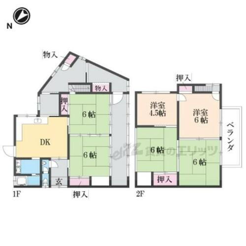滋賀県大津市錦織１丁目 大津京駅 5K 一戸建て 賃貸物件詳細