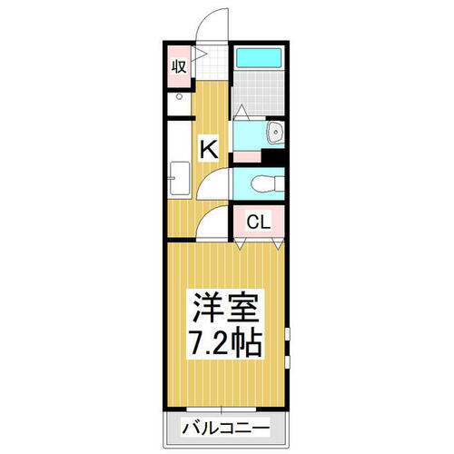 長野県松本市鎌田１丁目 松本駅 1K アパート 賃貸物件詳細